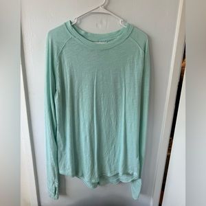 Free people light blue oversized long sleeve